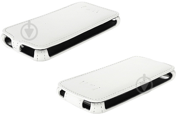 Чехол-флип Vellini Lux-flip для Fly Quad Evo Chic 3 IQ4413 white (214755) - фото 3