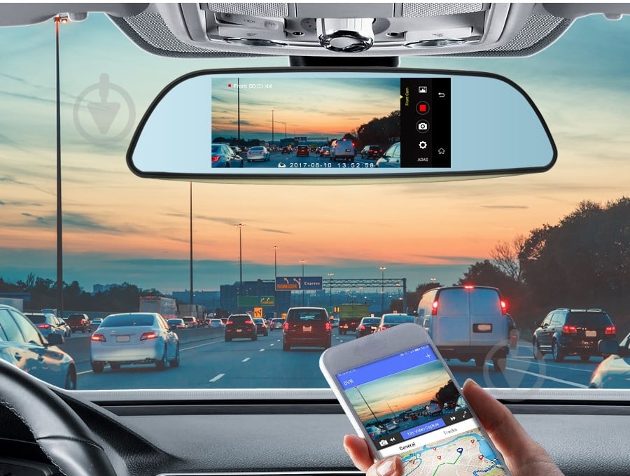 Зеркало заднего вида с видеорегистратором Supretto (4885) - фото 2 Зеркало заднего вида с видеорегистратором Supretto (4885) - фото 2