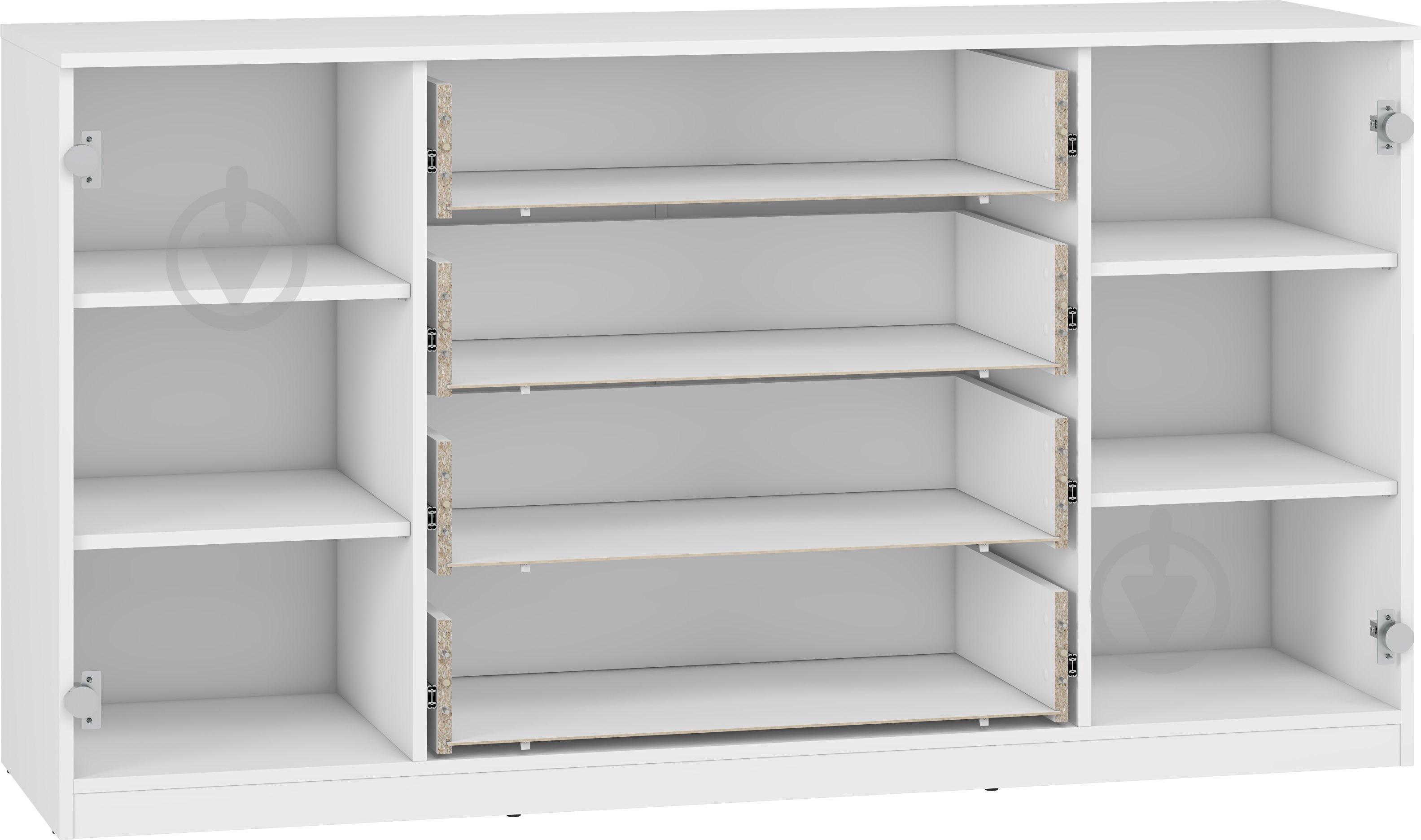 Комод Грейд ФЛЕКС корпус тип №2 1598x868x470 мм білий - фото 1