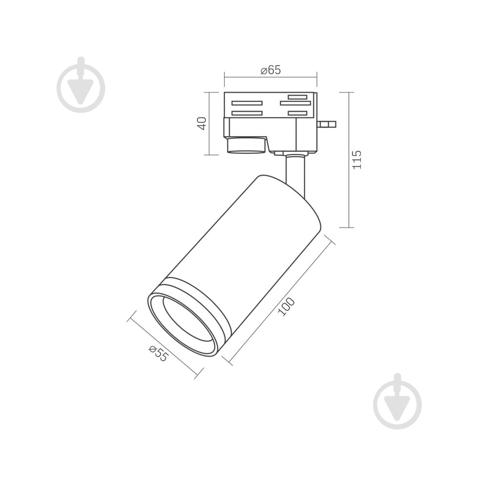 Підвіс трековий Videx 30 Вт білий 26835 - фото 4