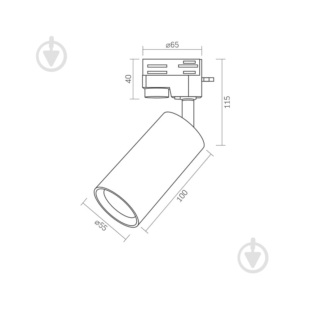 Подвес трековый Videx 30 Вт белый 26840 - фото 4 Подвес трековый Videx 30 Вт белый 26840 - фото 4
