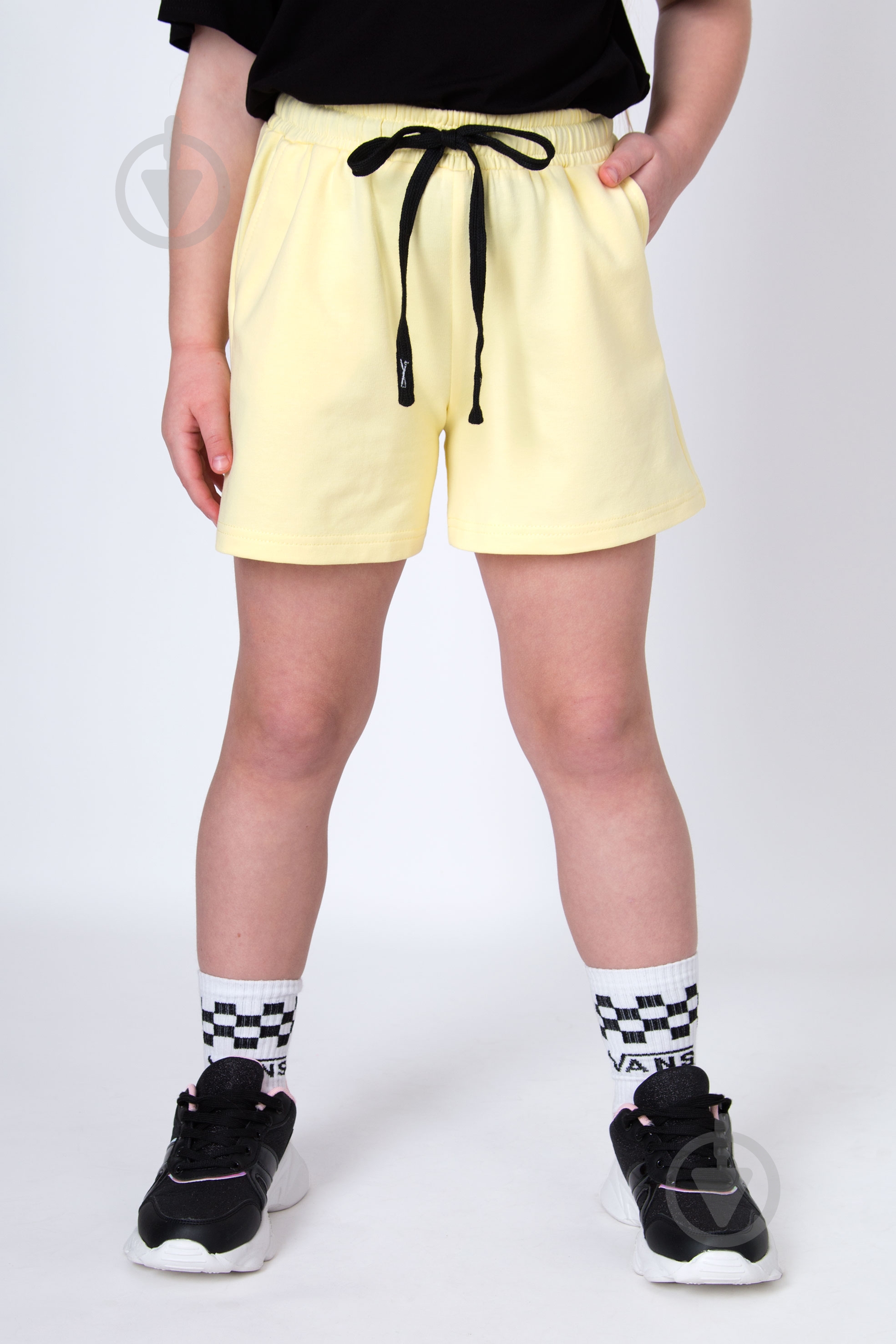 Шорти для дівчаток Mevis (06) р.134 жовтий Арт. 5107 - фото 1