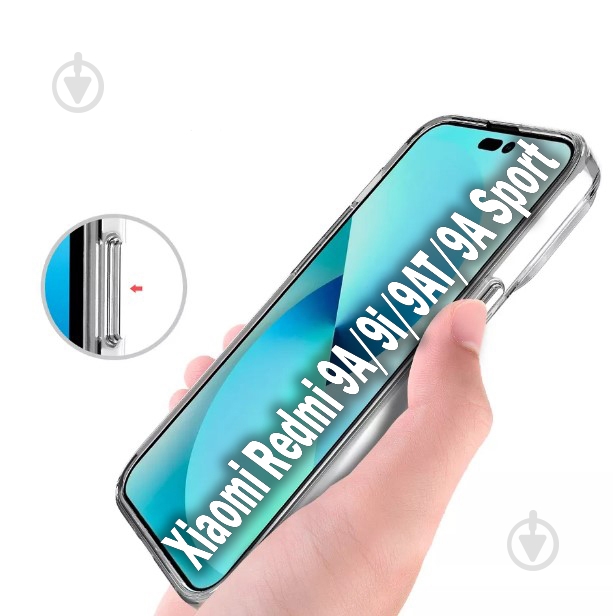 Чехол BeCover Transparent (707809) для Xiaomi Redmi 9A - фото 2 Чехол BeCover Transparent (707809) для Xiaomi Redmi 9A - фото 2