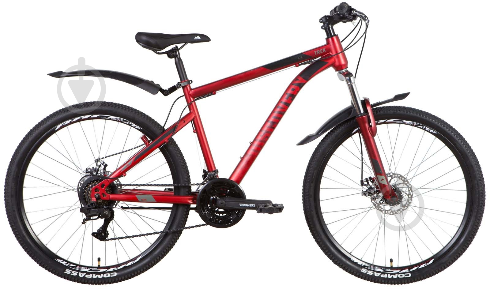 Велосипед Discovery 26" 13"(33 см) TREK OPS-DIS-26-475 красный - фото 1