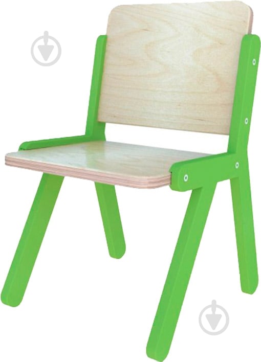 Стілець дитячий дерев'яний Indigowood Lines 2 зелений - фото 1