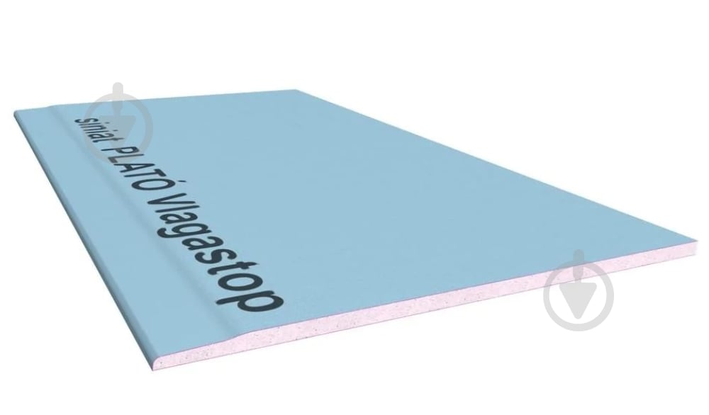 Гіпсокартон вологостійкий Plato Vlagostop Siniat 2500x1200х12,5 мм 3 кв. м - фото 3