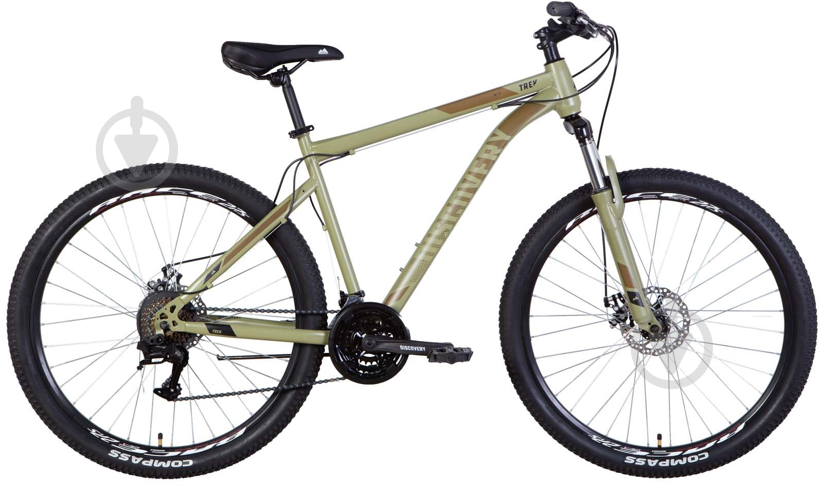Велосипед Discovery 27,5" 19.5"(50 см) TREK OPS-DIS-27.5-039 хаки - фото 1