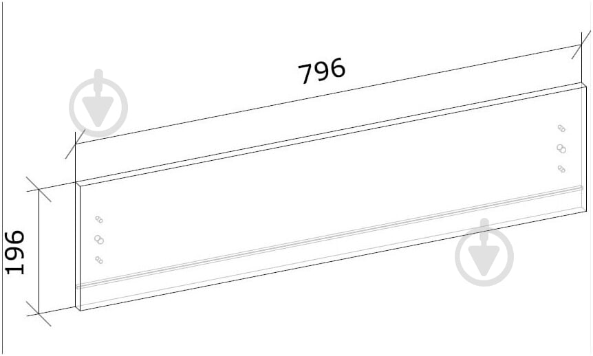 Дверь к шкафу Грейд ФЛЕКС ДСП 196х796х16 ммграфит - фото 2 Дверь к шкафу Грейд ФЛЕКС ДСП 196х796х16 ммграфит - фото 2