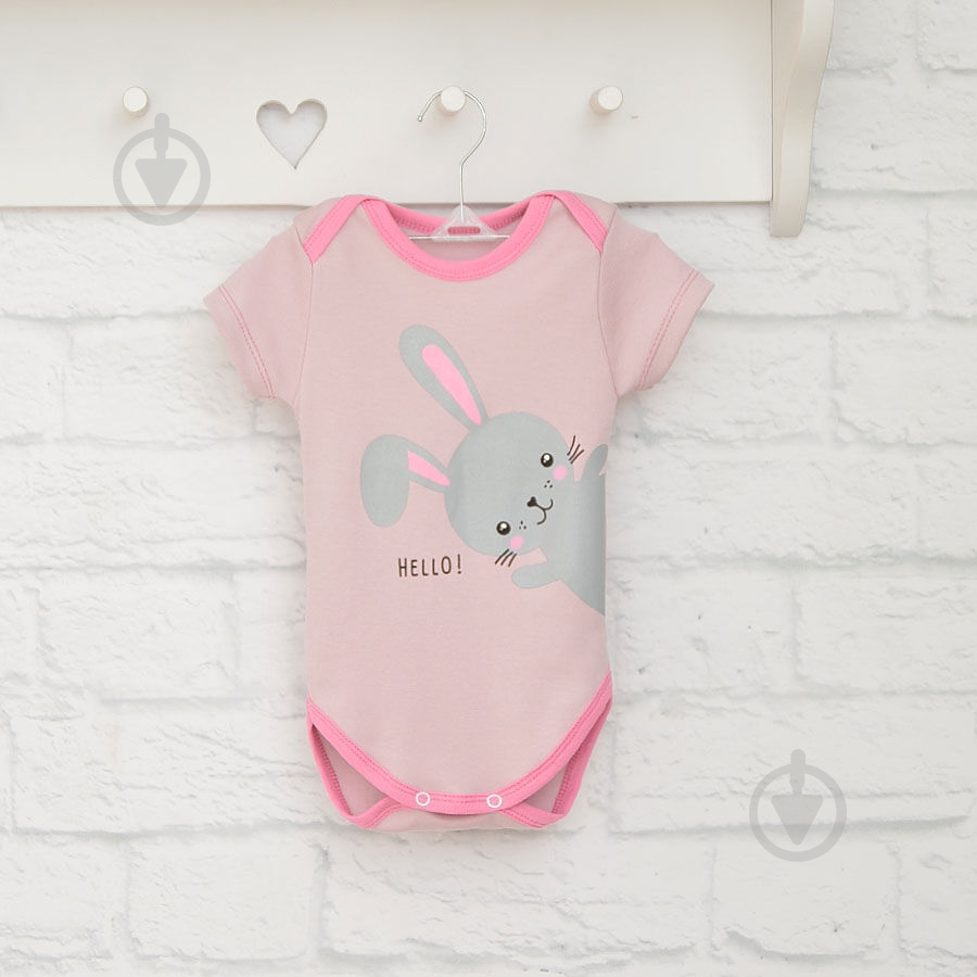 Боди детское для девочки Blanka Привет р.86 розовый 12944 - фото 1