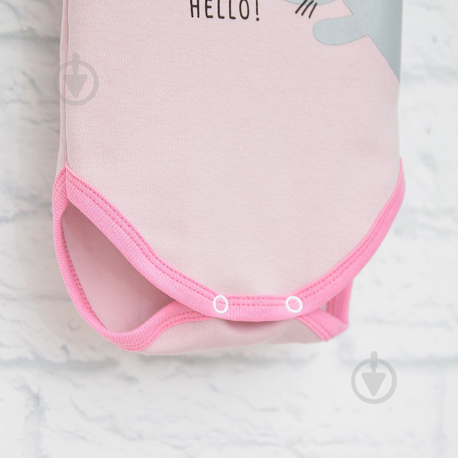 Боди детское для девочки Blanka Привет р.86 розовый 12944 - фото 3