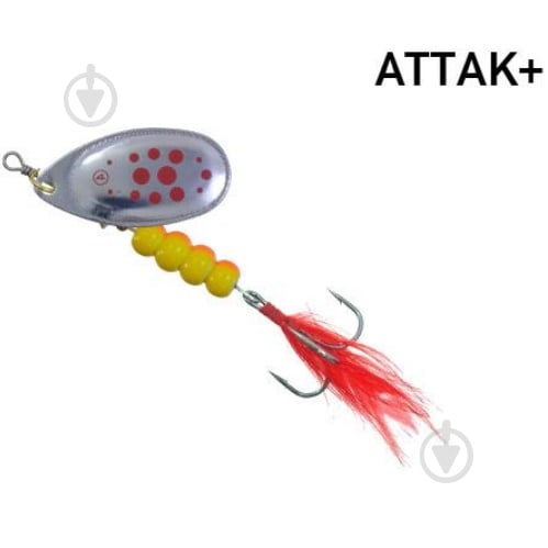 Блешня-обертова Fishing ROI 13 г Attak Plus 10 silver - фото 1