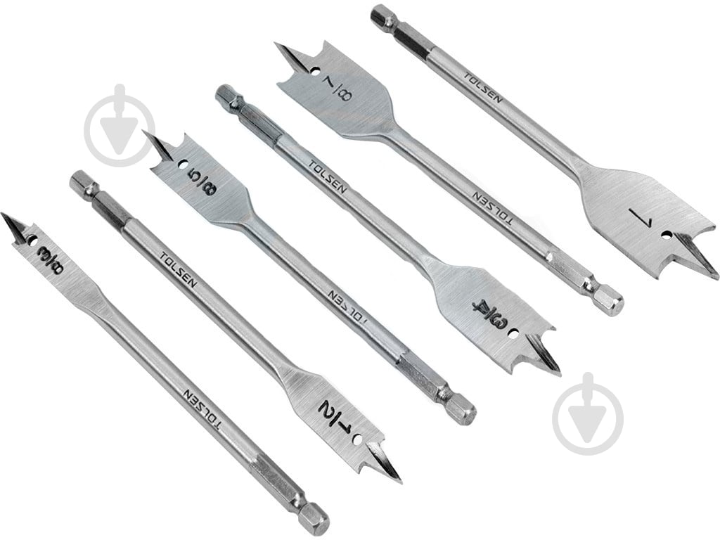 Набор зенковок по дереву Tolsen плоских 10-25 мм 6 шт. 75656 - фото 3