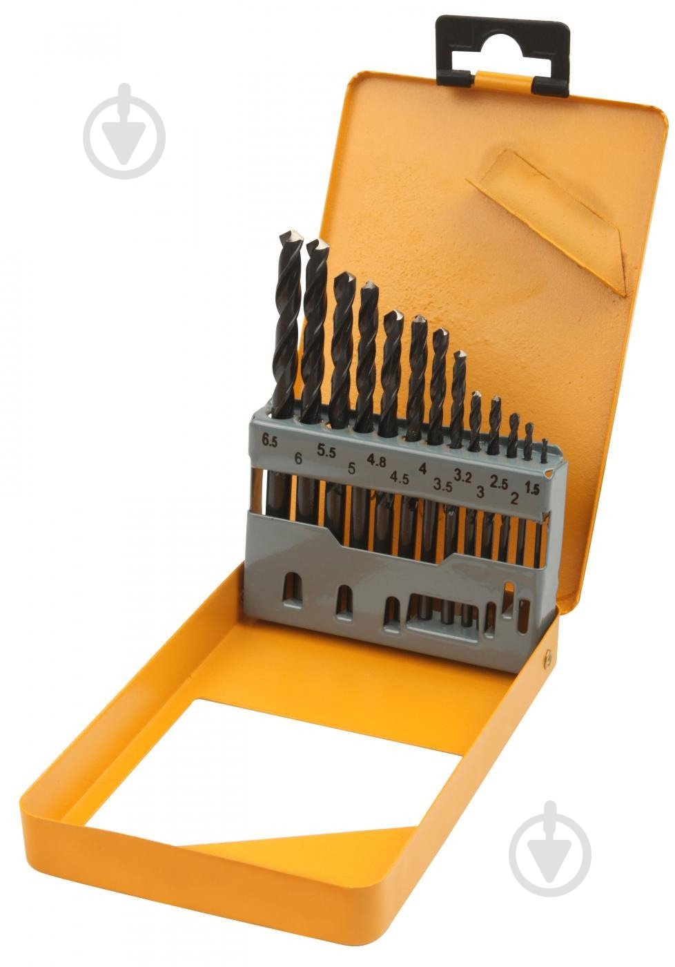 Набор сверл по металлу Tolsen 1,5-6,5 мм 13 шт. 75080 - фото 1