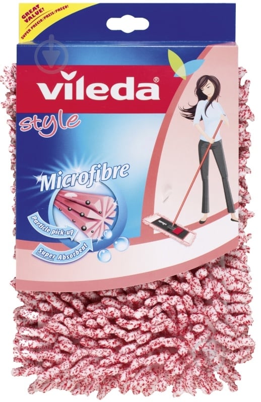 Сменная насадка к швабре Vileda Microfibre Universal 40 см - фото 3