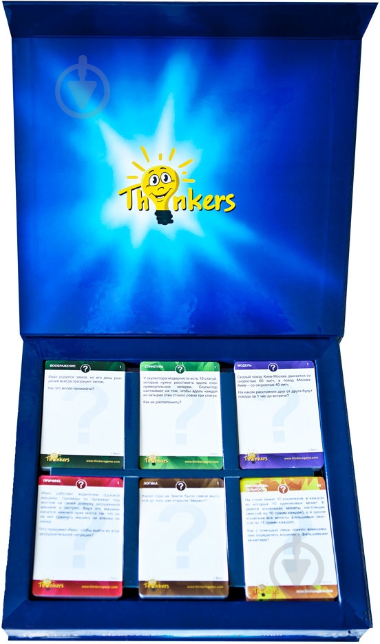 Игра настольная Thinkers 12 + (на украинском) - фото 2 Игра настольная Thinkers 12 + (на украинском) - фото 2