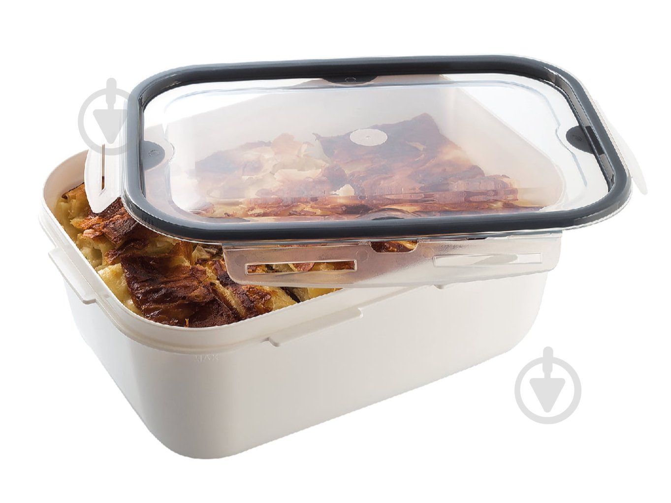 Контейнер для хранения Ucsan Plastik вакуумный прямоугольный LOCK & FIT 4 л (27,5х20х11см), белый - фото 1 Контейнер для хранения Ucsan Plastik вакуумный прямоугольный LOCK & FIT 4 л (27,5х20х11см), белый - фото 1