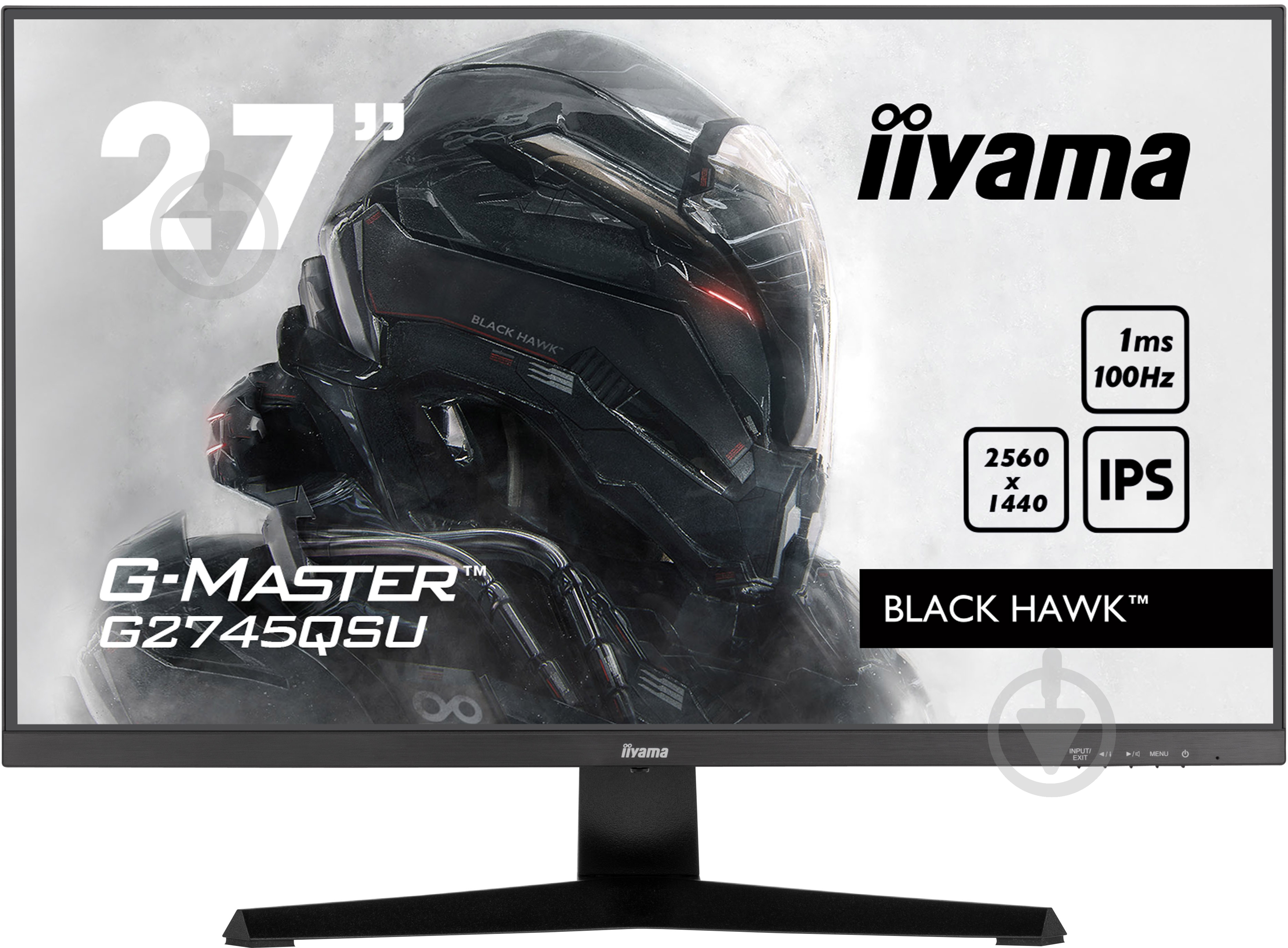 Монитор Iiyama G-Master Black Hawk 27" (G2745QSU-B1) - фото 1 Монитор Iiyama G-Master Black Hawk 27" (G2745QSU-B1) - фото 1