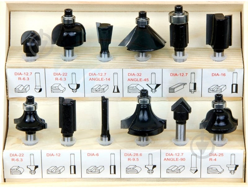 Набор Tolsen фрез по дереву 75680 - фото 1