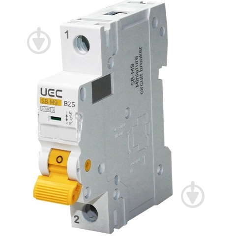 Автоматический выключатель UEC SB-M9 1P 25A B 6kA MCB60-1-025-B - фото 1