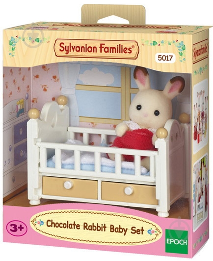 Ігровий набір Sylvanian Families Шоколадне Кроленя у ліжечку 5017 - фото 1