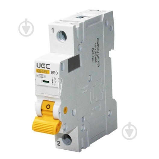 Автоматический выключатель UEC SB-M9 1P 50A B 6kA MCB60-1-050-B - фото 1