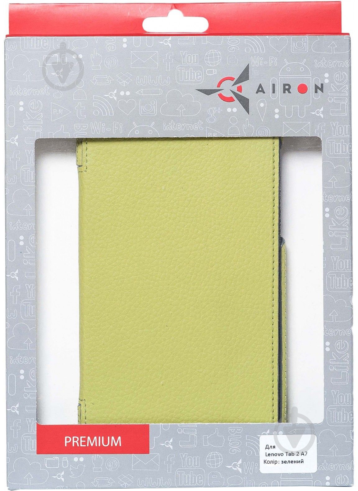 Чехол AIRON Lenovo Tab 2 A7 green - фото 5