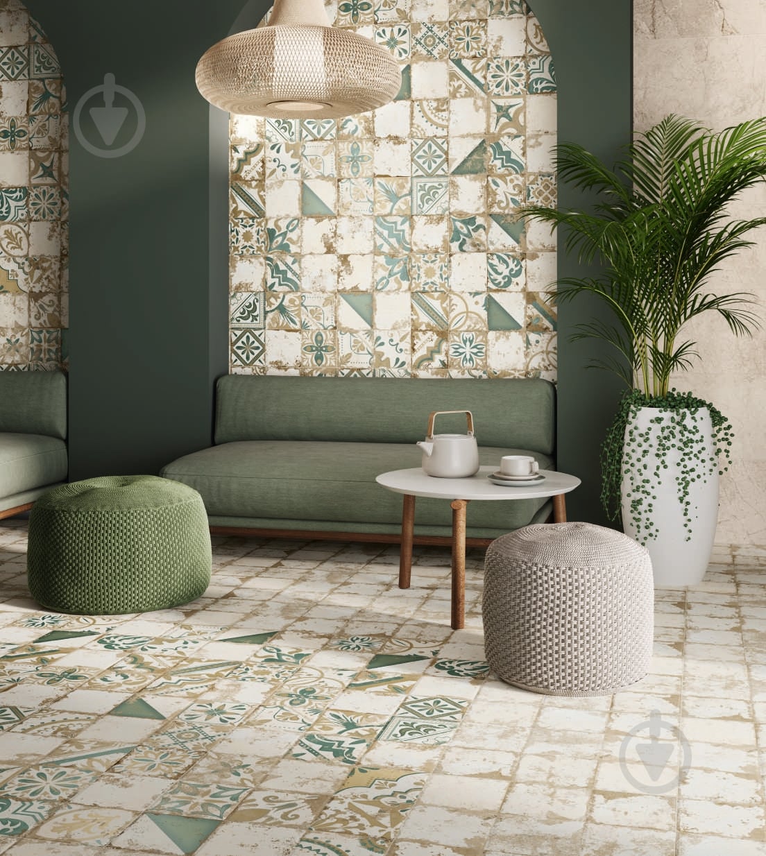 Плитка El Molino Memory 7 Verde 58х58 см - фото 2