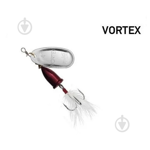 Блесна-вертушка Fishing ROI 8,5 г Vortex 001 silver - фото 1