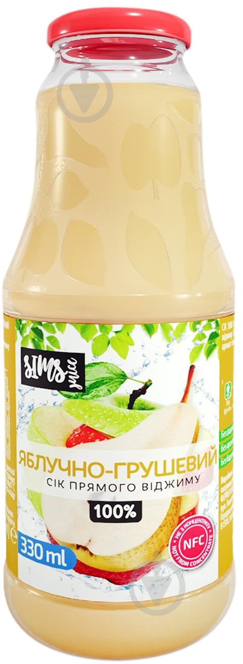 Сок Sims Juice Яблочно-грушевый 0,33л - фото 1 Сок Sims Juice Яблочно-грушевый 0,33л - фото 1
