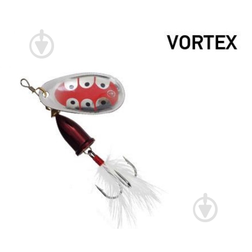 Блесна-вертушка Fishing ROI 8,5 г Vortex 036 black red - фото 1