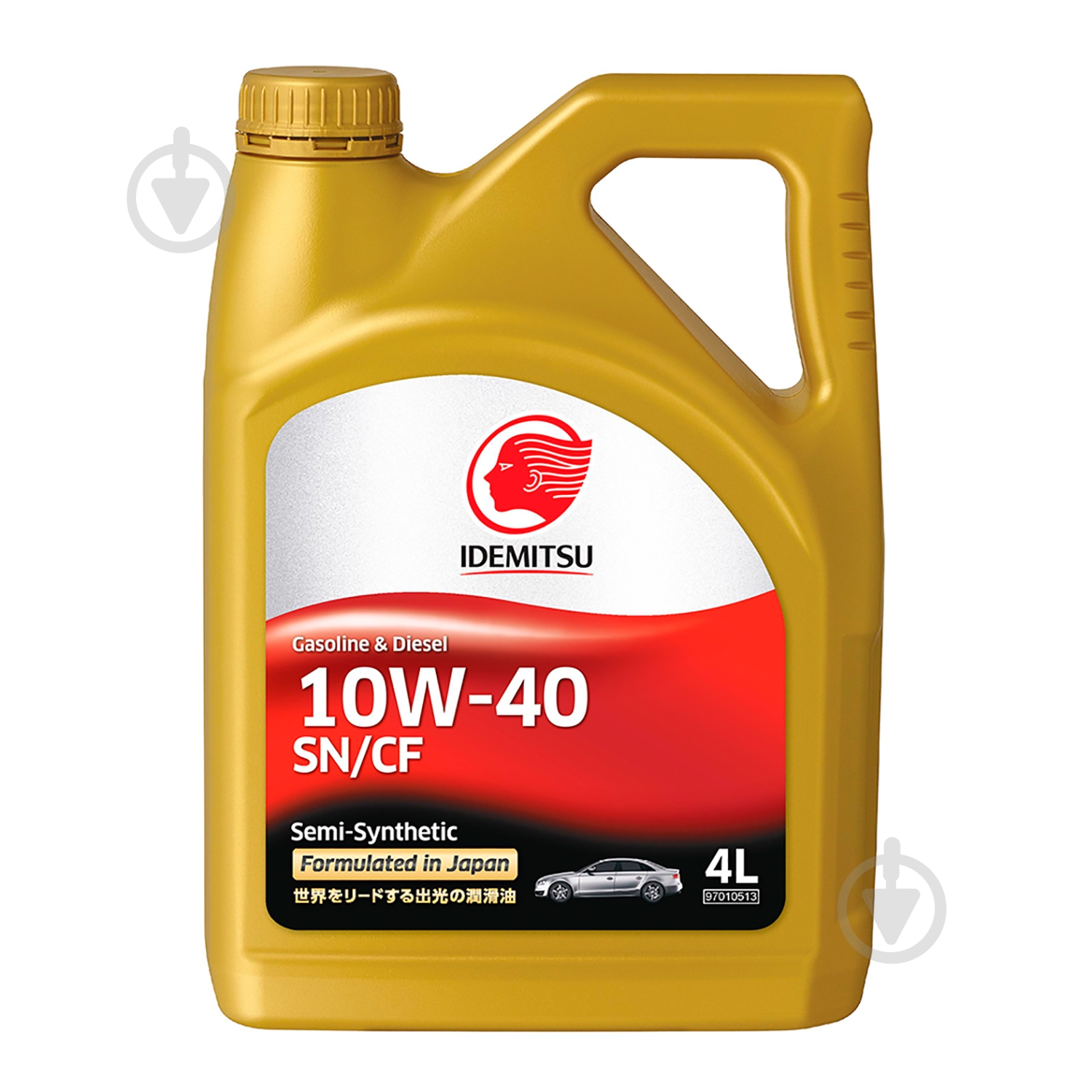 Моторное масло полусинтетическое IDEMITSU Engine Oil 10W-40 4 л (30015049-746000020) - фото 1