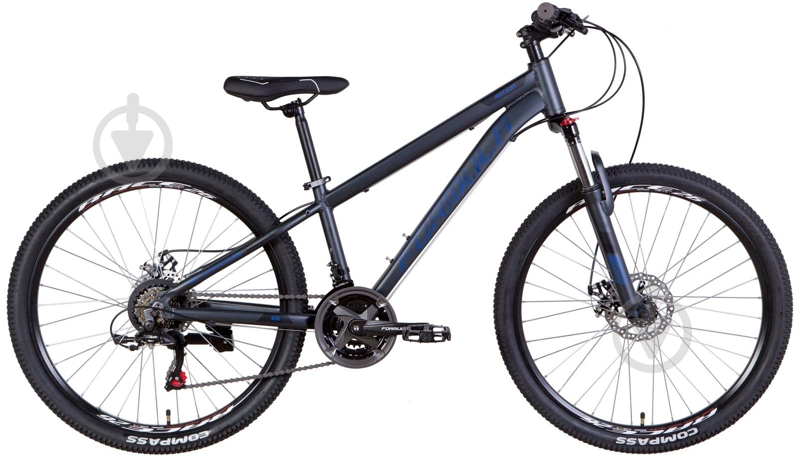 Велосипед Formula 26" 16"(41 см) MOTION OPS-FR-26-628 темно-серый с синим - фото 1 Велосипед Formula 26" 16"(41 см) MOTION OPS-FR-26-628 темно-серый с синим - фото 1