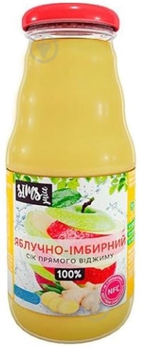 Сок Sims Juice Яблочно-имбирный 0,33л - фото 1 Сок Sims Juice Яблочно-имбирный 0,33л - фото 1
