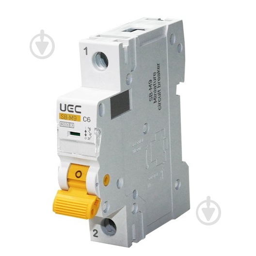 Автоматический выключатель UEC SB-M9 1P 6A 6kA MCB60-1-006-C - фото 1 Автоматический выключатель UEC SB-M9 1P 6A 6kA MCB60-1-006-C - фото 1