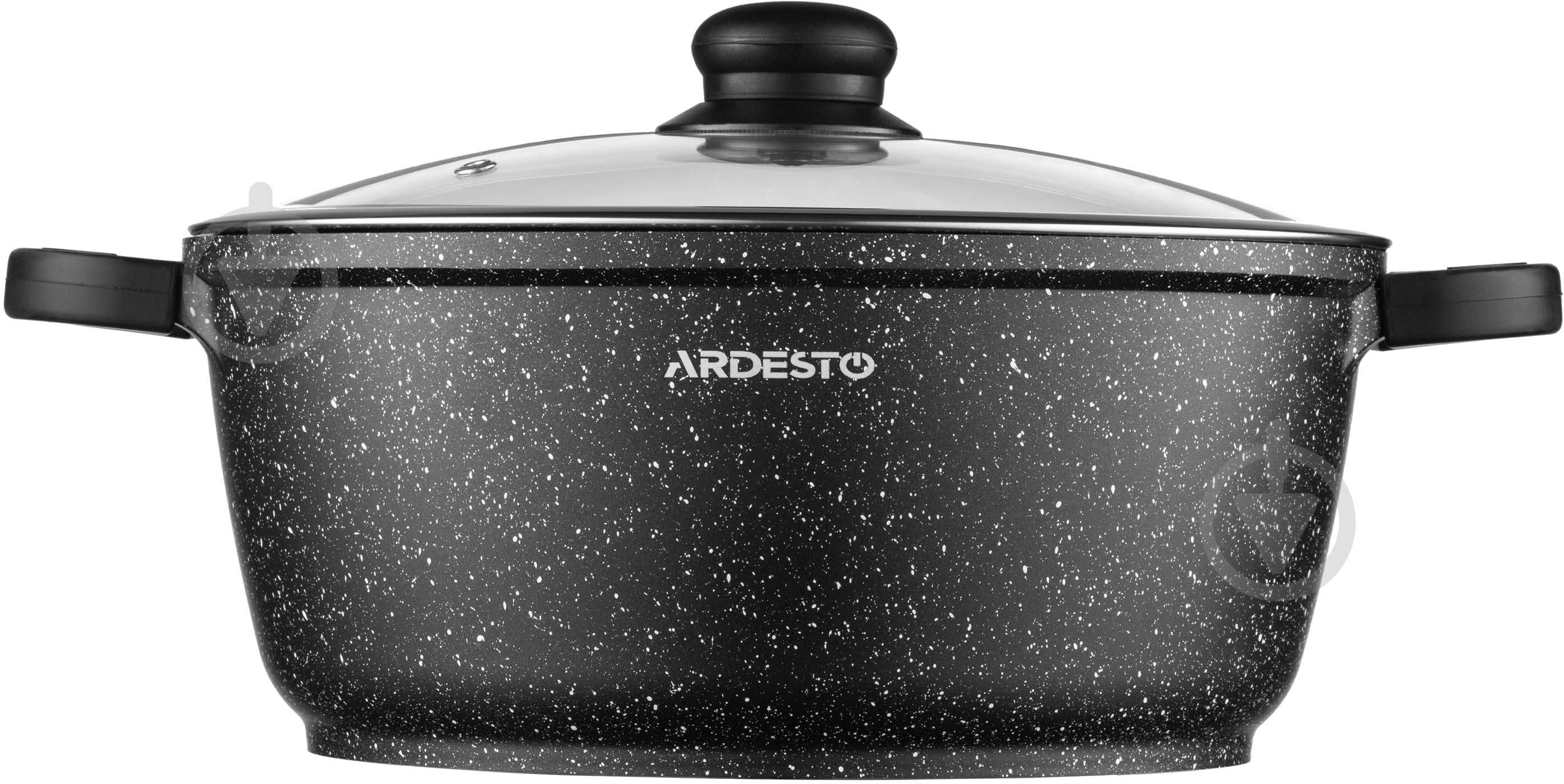 Кастрюля с крышкой Ardesto Gemini Anzio 5 л черная AR2454GE - фото 6