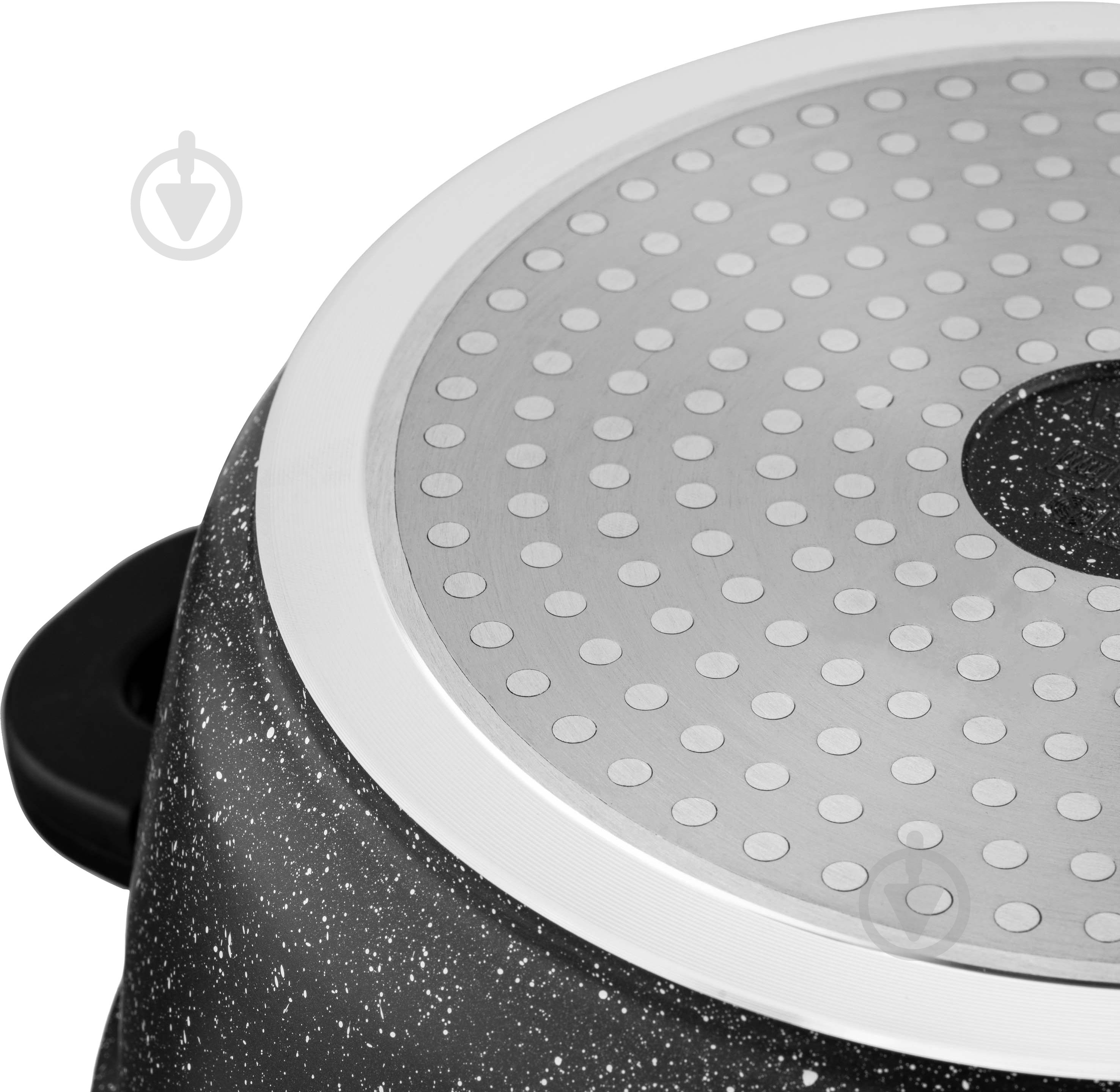 Кастрюля с крышкой Ardesto Gemini Anzio 5 л черная AR2454GE - фото 7