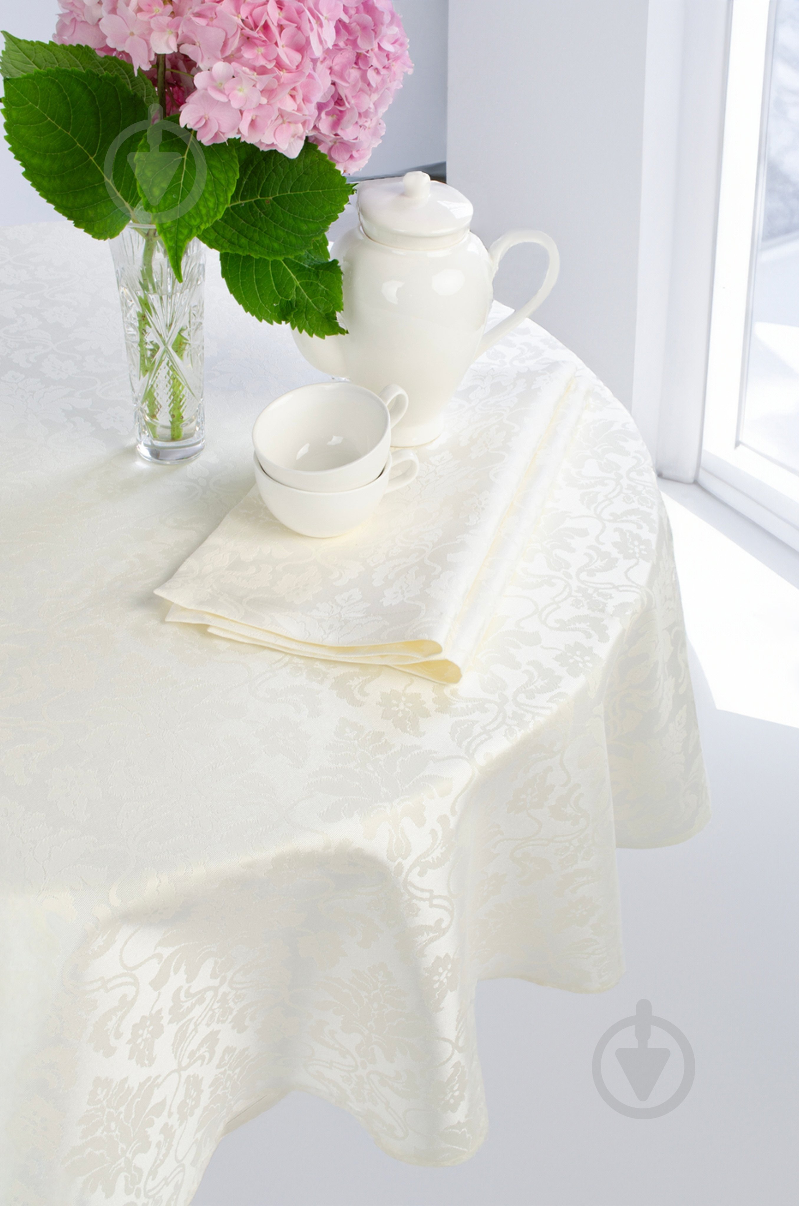 Скатерть Версаль 115-23/00 d140 бежевый Эдельвика - фото 3 Скатерть Версаль 115-23/00 d140 бежевый Эдельвика - фото 3