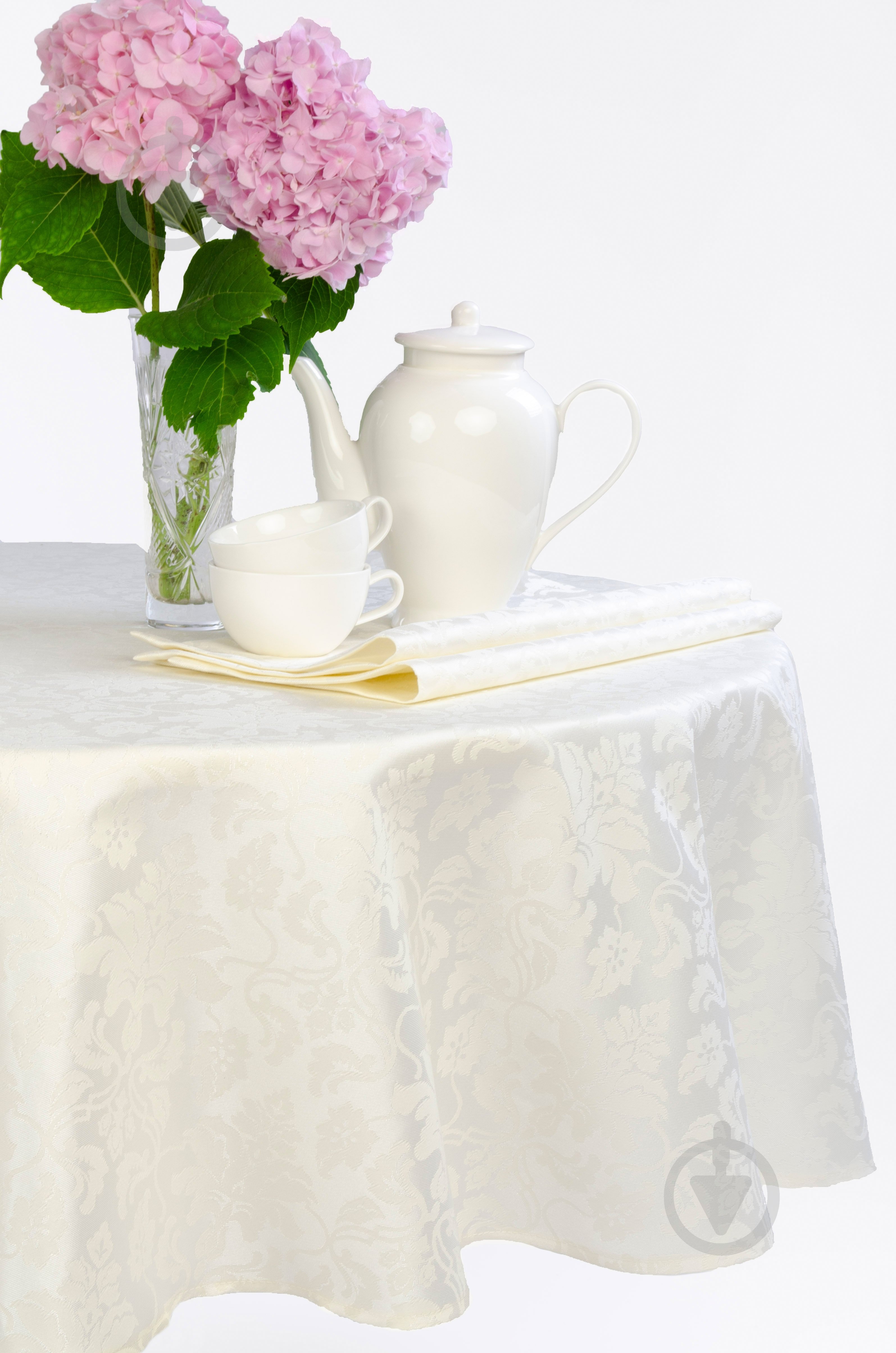 Скатерть Версаль 115-23/00 d140 бежевый Эдельвика - фото 1 Скатерть Версаль 115-23/00 d140 бежевый Эдельвика - фото 1