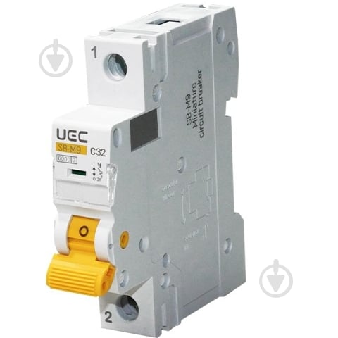 Автоматический выключатель UEC SB-M9 1P 32A 6kA MCB60-1-032-C - фото 1