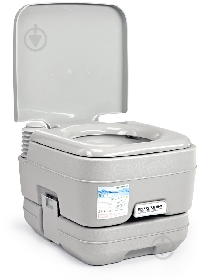 Биотуалет Кемпинг PortaFlush 10 л серый - фото 4