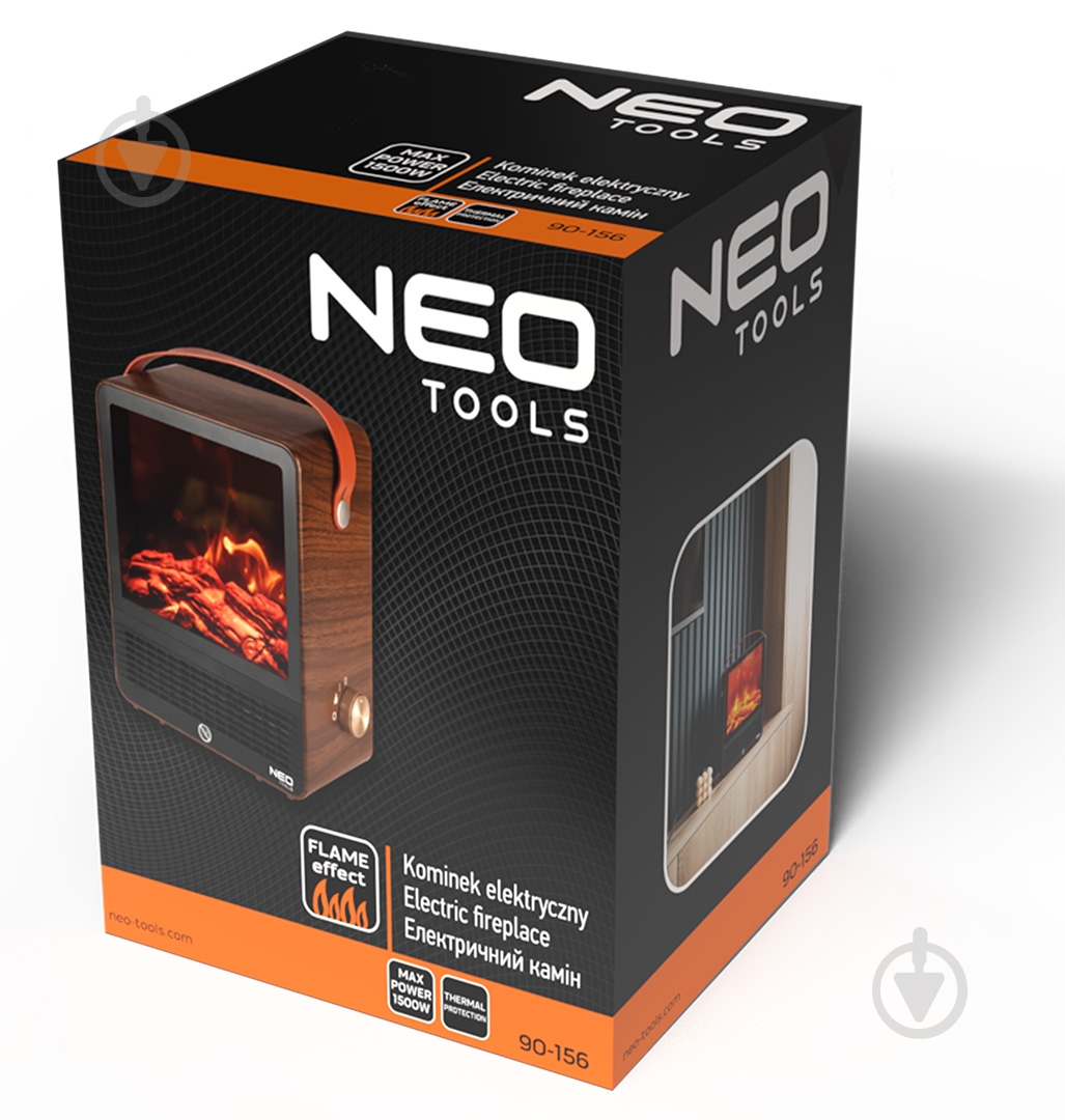 Камин электрический NEO tools 1500 Вт (90-156) - фото 8 Камин электрический NEO tools 1500 Вт (90-156) - фото 8