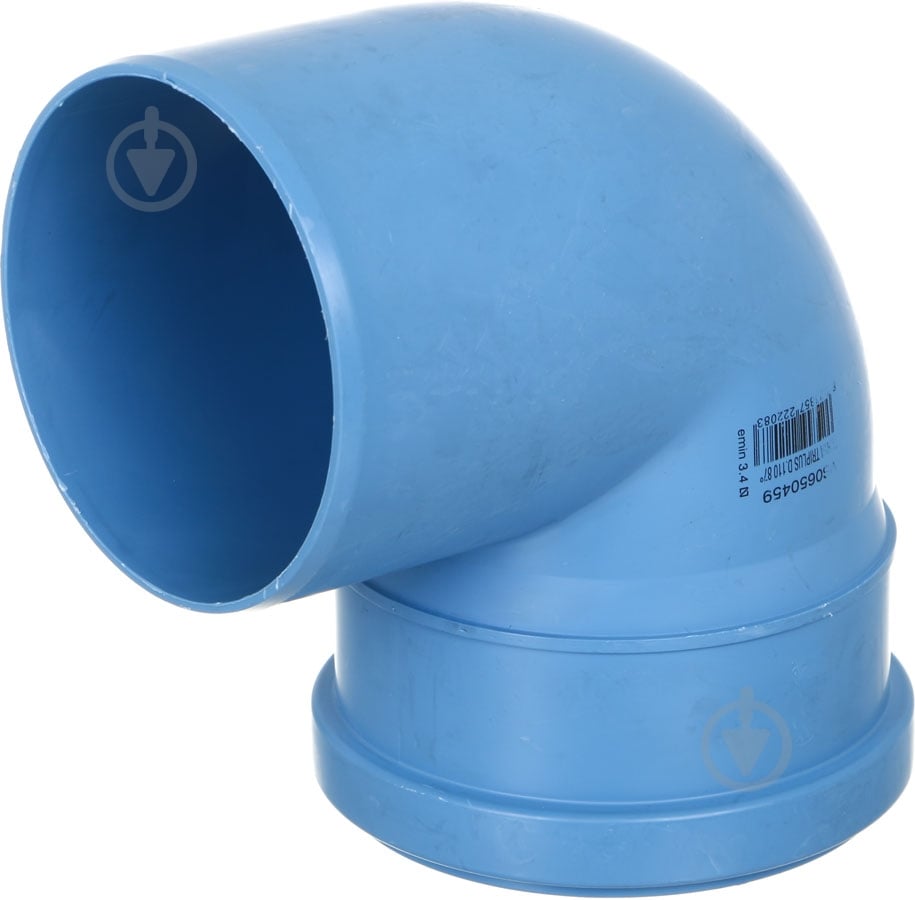 Колено канализационное Valsir безшумное Triplusd110x87° (VS0650459) - фото 2