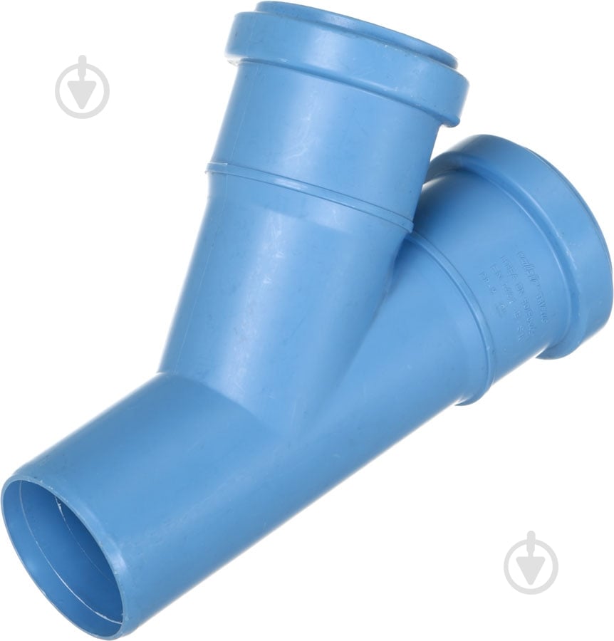 Тройник канализационный Valsir безшумный Triplus d50x50x45° (VS0650513) - фото 2