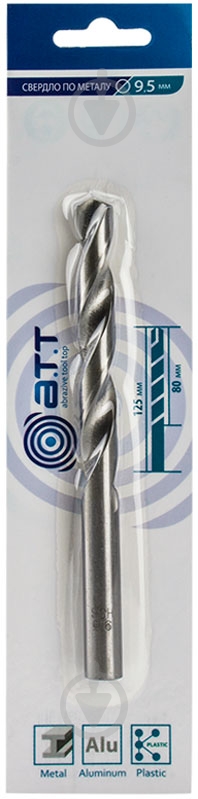 Сверло по металлу A.T.T. 9.5 мм 9200047 - фото 2 Сверло по металлу A.T.T. 9.5 мм 9200047 - фото 2
