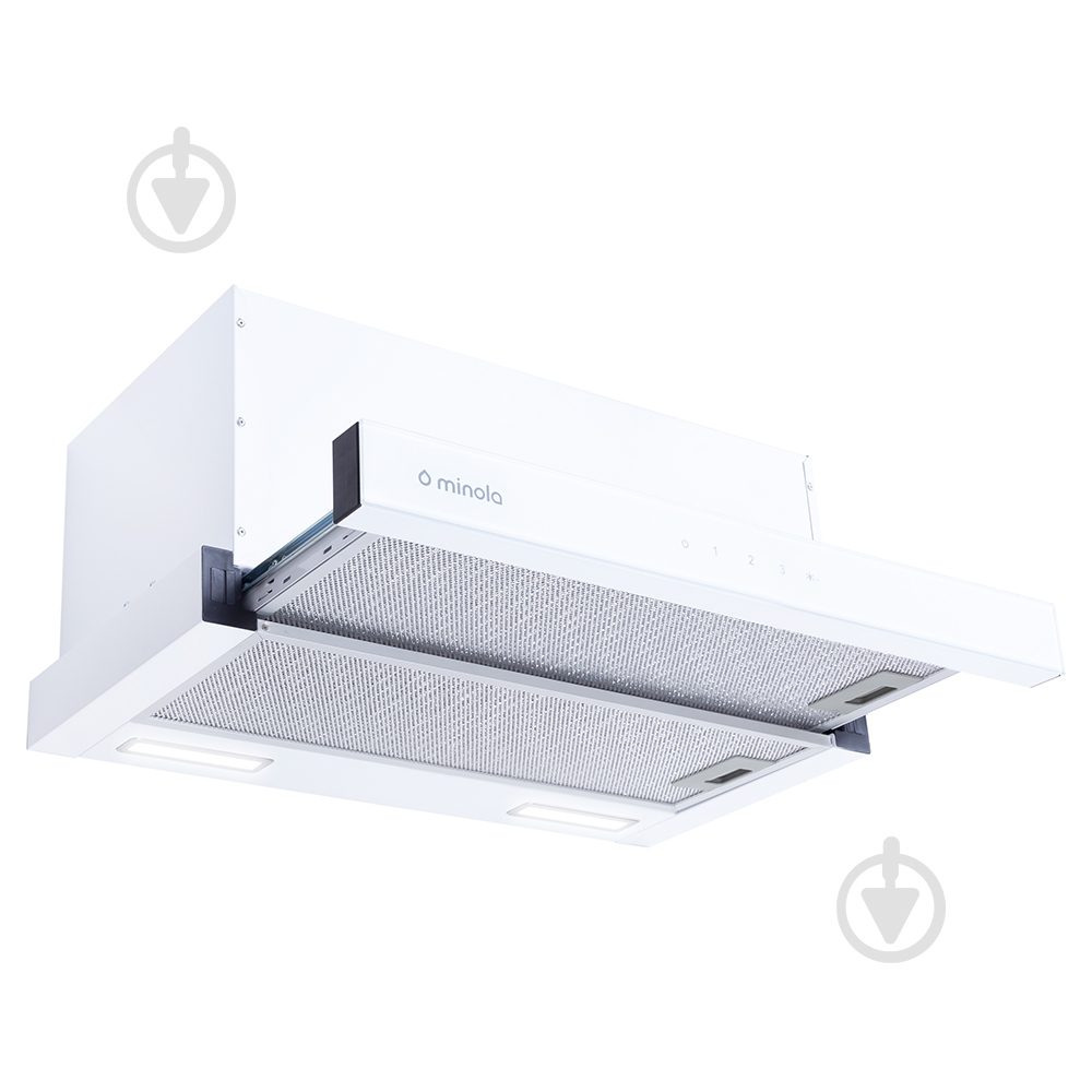 Витяжка Minola HTLS 6935 WH 1300 LED телескопічна - фото 3 Витяжка Minola HTLS 6935 WH 1300 LED телескопічна - фото 3