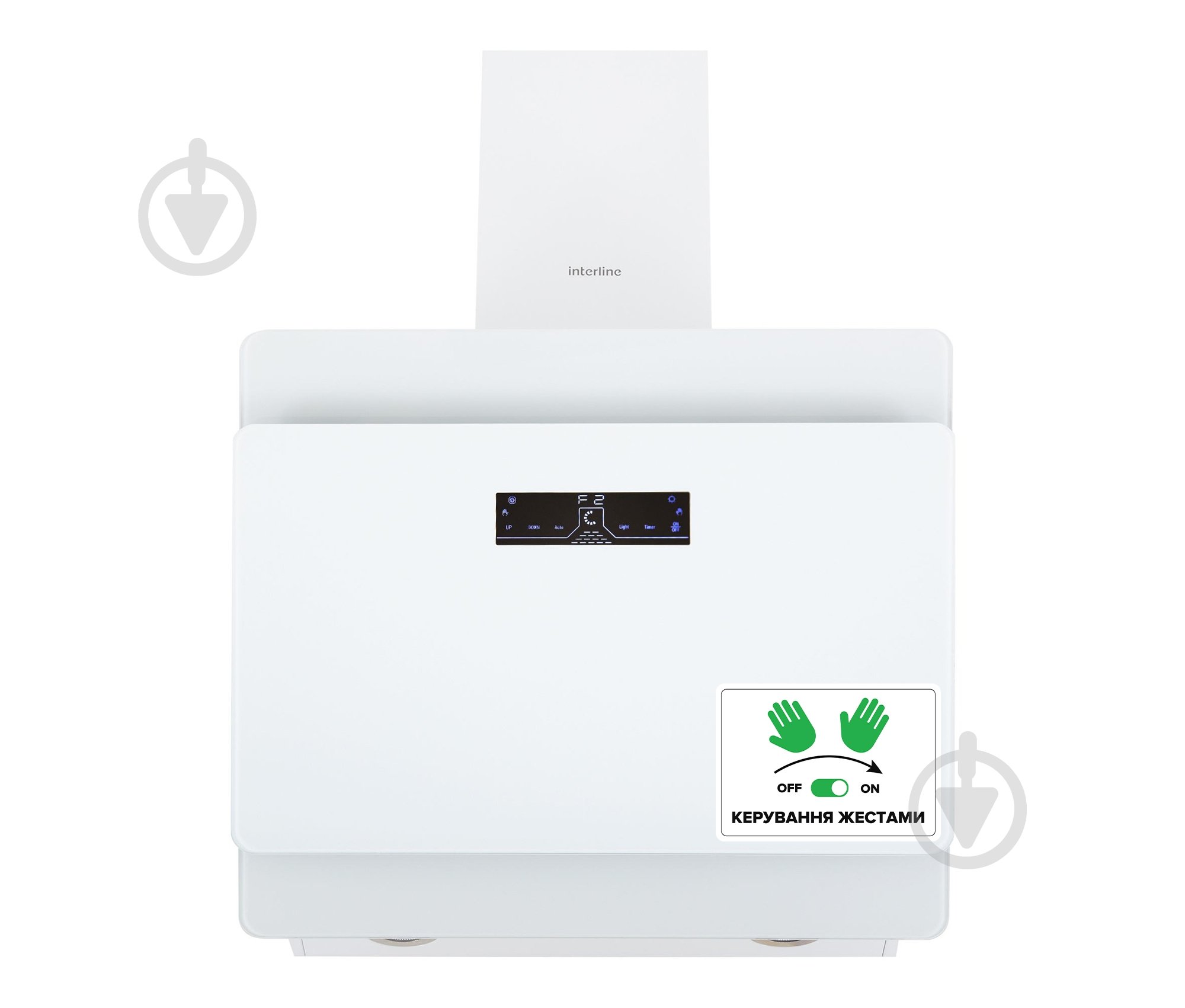 Вытяжка Interline BRAVO WH A/60/GL/K - фото 1