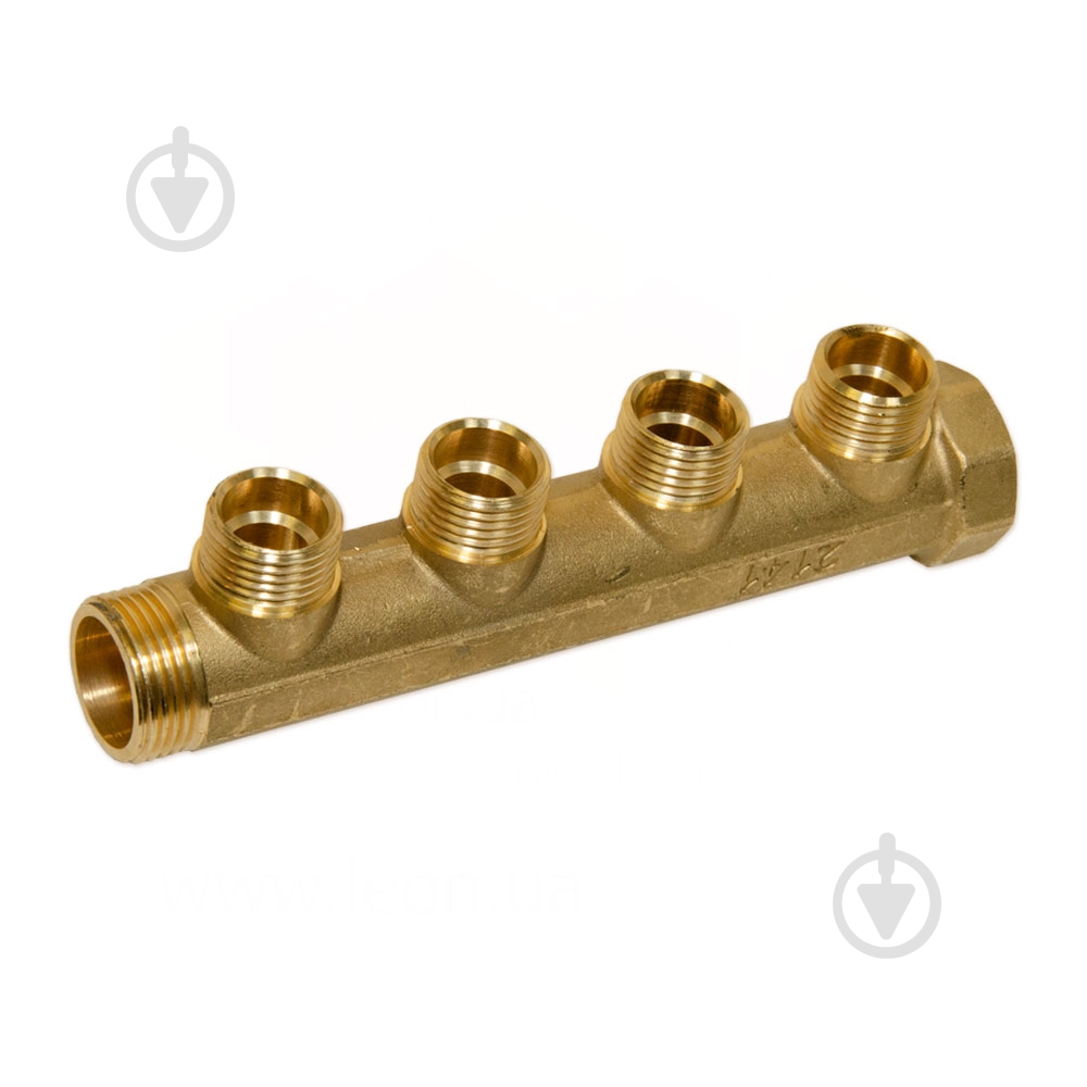 Колектор Bianchi Ø1 х 4 х 1/2 ЗР латунь I=36 мм - фото 1 Колектор Bianchi Ø1 х 4 х 1/2 ЗР латунь I=36 мм - фото 1