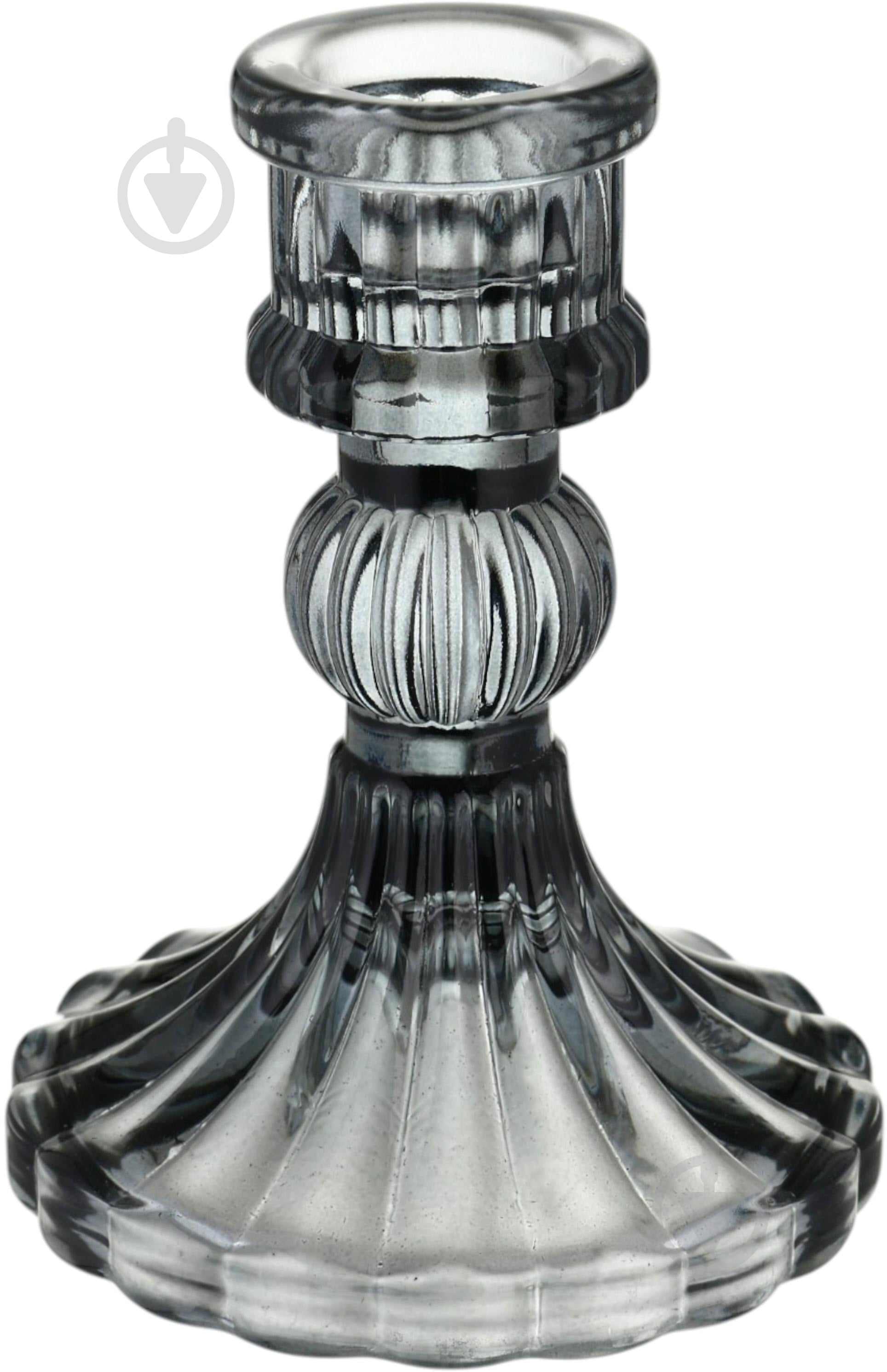 Подсвечник Glass 8х10,5 см серый Sensio - фото 1 Подсвечник Glass 8х10,5 см серый Sensio - фото 1