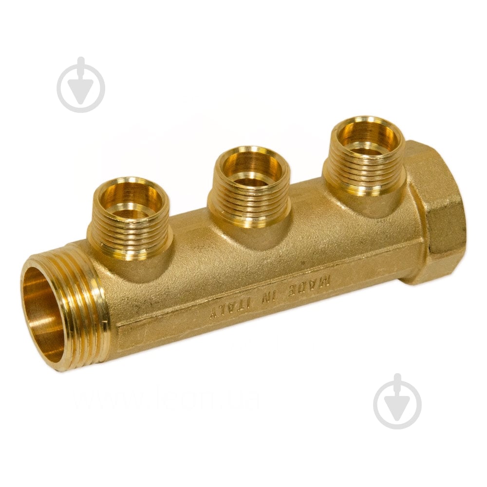 Колектор Bianchi Ø3/4 х 3 х 1/2 ЗР латунь I=36 мм - фото 1 Колектор Bianchi Ø3/4 х 3 х 1/2 ЗР латунь I=36 мм - фото 1