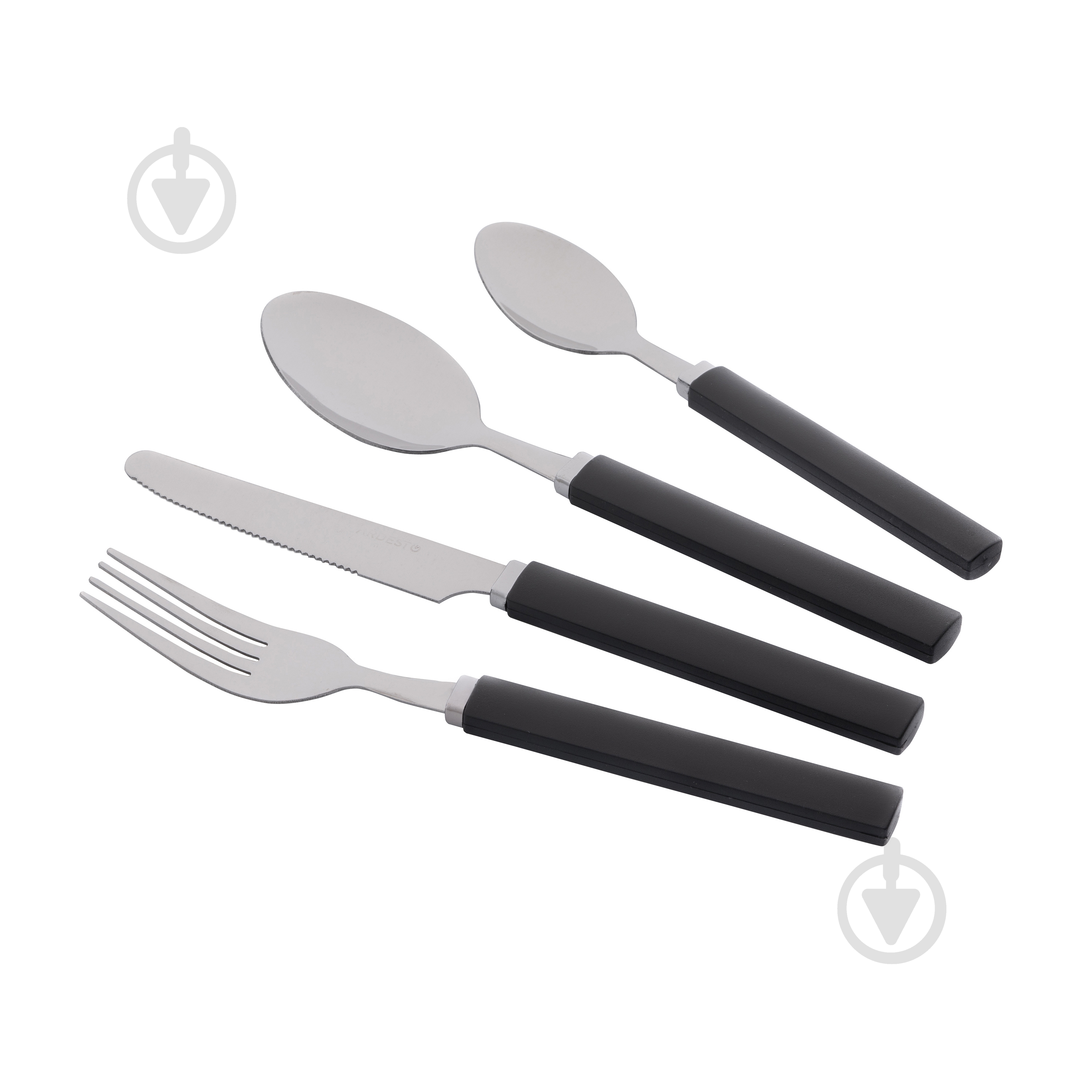 Набор столовых приборов Ardesto Gemini Spoleto 16 шт. черный AR1916S - фото 3 Набор столовых приборов Ardesto Gemini Spoleto 16 шт. черный AR1916S - фото 3